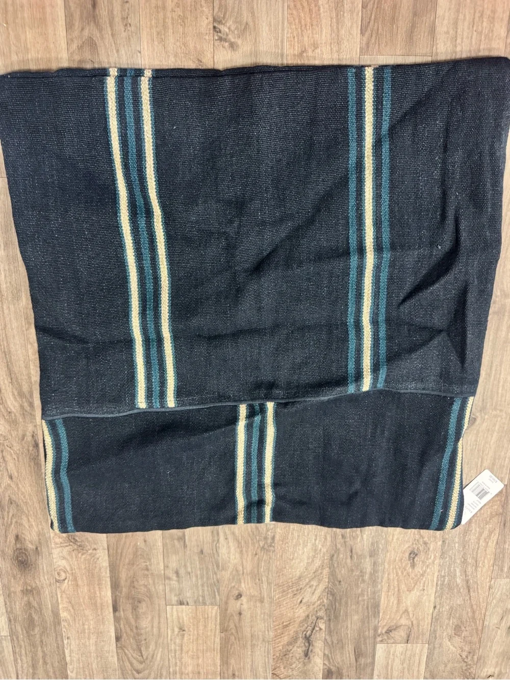 Ralph Lauren Navy Striped Pillow Case NWT 22x22 Designer Home Decor